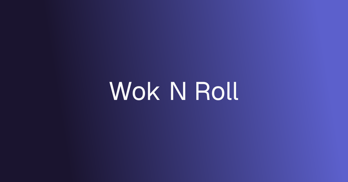 Wok N Roll cover